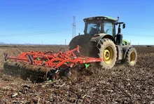 SuperTILLER working with stubble